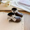 Botas Martin para Niñas 2026 Otoño/Invierno Nuevo Estilo Botas de Princesa con Lazo para Niñas Pequeñas Botas Dulces de Caña Baja para Niños Pequeños Venta al por Mayor
