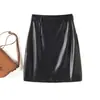 Falda Corta de Piel de Oveja Haining Transfronteriza para Mujer - Nuevo Otoño 2026 Falda de Cintura Alta Adelgazante de Línea A Talla Grande