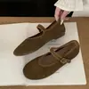 Zapatos de mujer estilo ballet de suela blanda, brisa nocturna suave, dopamina, escarchados