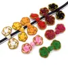 Serie Roja China Bai Xi Botón Hilo Dorado Rosa Moda China Gemelos Suministros de Botones Festivos Nudo Retro Pan Kou