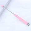 Caneta com Contas para Tela Sensível ao Toque Bobina Única DIY Feita à Mão Caneta Esferográfica Multicolorida Caneta de Assinatura com Contas Educacional para Negócios Atacado em Estoque