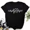 Nova Camiseta Harajuku Engraçada com Arte de Nota Musical Moda Feminina Camiseta