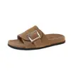 Sandalias de verano para mujer con plataforma gruesa para uso en exteriores, nuevas 2026, estilo Birkenstock, casual vintage, sin cordones, sandalias tipo chancla abiertas