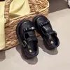 Zapatos de princesa 2026 Mary Jane de verano de piel con nueva falda estilo tanga para niñas, tallas medianas y grandes, estilo británico retro