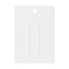 Tarjeta de Pinza para Cabello Blanca Leche de PVC, Etiqueta Colgante de Empaque de Joyería Plástica en Blanco de Alta Gama 10X7cm Etiqueta Colgante de Pinza de Pato
