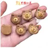 Cabeza de Oso Tallada en Sándalo Varios Estilos Oso con Lazo Cuentas Sueltas Pulsera DIY Colgante Accesorios de Colgante Artículo