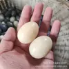 Ventas Directas de Fábrica Bola de Fitness de Jade Natural Balonmano de Jade Blanco Balonmano Huevo al por Mayor Bola de Masaje Huevo de Balonmano Regalos de Bienestar en Vivo