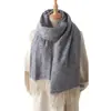 Cachecol Xale Quente Jacquard Imitação de Caxemira Estilo Chanel Unissex Universal Outono e Inverno Fio Circular Cachecol com Franja Versátil Novo
