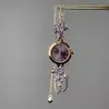 Nuevo brazalete de reloj con flores y diamantes de moda nicho transfronterizo, brazalete extensible elegante y versátil, joyería de lujo ligero para mujer