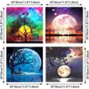Set de 6 piezas de pintura de diamantes Pintura de diamantes 5D Hecho a mano DIY Diamante cuadrado Diamante completo Pintura de diamantes Amazon Stickers