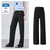 Calça Reta Estreita de Cintura Alta em Liocel para Primavera e Verão Feminina, Proteção Solar, Emagrecimento, Alongamento da Silhueta, Confortável, Antibacteriana, Caimento Fluido, Leve, Casual