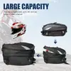 Bolsa para Capacete de Banco Traseiro de Motocicleta Bolsa de Ciclismo de Grande Capacidade Mochila de Viagem Bolsa Impermeável para Porta-bagagens Traseiro Equipamento para Piloto