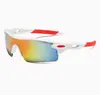 Óculos de Sol Refletivos com Película Colorida Deslumbrante 009181 Espelho Esportivo Atacado Óculos para Ciclismo ao Ar Livre Masculino e Feminino Novos Óculos de Sol