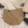 7A Mulberry Silk Anti-bacteriano Não Marcação Ice Silk Underwear Mulheres simples Morandi Cor Solid Color Light Edition Mid-cintura Underwear para meninas