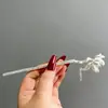Lotus frio novo chinês metal lótus gota d'água grampo de cabelo alta sensibilidade pequeno fada temperamento estilo nacional cabelo