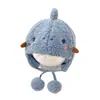Gorro de Invierno para Bebé y Niño Pequeño, Dibujo de Dragón Lindo, con Protección para las Orejas, para Niños y Niñas, Gorro Cálido de Felpa para Bebé
