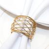 Servilleta de malla tejida para mesa de hotel, anillo para servilleta, hebilla para servilleta de alambre de púas, anillo para servilleta de metal, anillo para paño de boca, fabricantes, venta al por mayor
