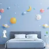 Papel pintado azul mediterráneo para habitación infantil niños y niñas dormitorio papel pintado no tejido dibujos animados fondo lindo pared niños