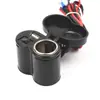 Encendedor de cigarrillos impermeable para motocicleta enchufe de encendedor de cigarrillos para coche eléctrico cargador universal USB para teléfono móvil 2 en 1 venta al por mayor