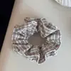 Goma de pelo scrunchie linda estilo coreano con encaje para ceñir la cintura, estilo perezoso, para mujer, goma para el pelo de alta gama para la parte trasera de la cabeza