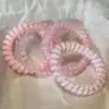 Cuerda de Teléfono de Gelatina de Alta Elasticidad Color Dopamina, Lazo para el Cabello, Gama Alta, Lazo para el Cabello Dulce y No Dañino, Lazo para el Cabello y Accesorio para la Cabeza
