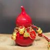 Adornos de Calabaza de Cerámica, Nuevo Estilo Chino para Sala de Estar, Vestíbulo de Entrada, Colgantes para Coche, Recuerdos de Boda, Adornos Colgantes de Calabaza Ruyi