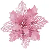 Decorações de Natal Novas Transfronteiriças Guirlanda de Festa Pendurada Flores Decorativas Transfronteiriça 16cm Decoração de Plástico DIY