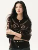 Cárdigan de punto jacquard de reno y cachemira con botones, suéter de punto Fair Isle de manga larga con cuello redondo para mujer, prenda exterior en capas para invierno