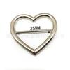 Amor Hebilla Decorativa Barra Transversal Amor Hebilla Decorativa Accesorios de Ropa DIY Hebilla Nudo Esquina de Tela Taladro de Tres Engranajes en Forma de Corazón