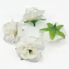 Capullos de Rosa Pequeños Simulados Cabezas de Flores de Tela de Seda Materiales para Manualidades de Guirnaldas Accesorios para el Cabello Accesorios para Arreglos Florales de Pared de Fondo de Boda Suelo