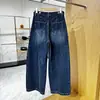 Estilo retro de la alta calle americana, otoño 2026, nuevos pantalones de mezclilla para mujer con cuello de tortuga, holgados, casuales, adelgazantes, corte relajado, corte curvo