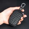 Nova Cintura Pendurada Zíper Chave Do Carro Caso Couro Genuíno Crocodilo Padrão High-end Chave Do Carro Caso Chave Universal Masculina Caso