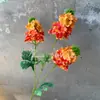 3 Cabeças de Flores Artificiais de Colza, Flores Artificiais, Arranjos de Flores de Jacinto Lavanda, Flores para Decoração de Casamento, Quarto, Festa