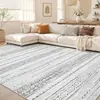 Tapete Lavável de Cashmere Sintético Personalizável com Base Antiderrapante para Sala de Estar de Grande Área Tapete de Fácil Cuidado para Quarto ao Lado da Cama
