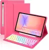 Aplicable para Funda Teclado Bluetooth Galaxy Tab A9+ Funda para Tableta Samsung de 11 pulgadas S6 lite Funda Retroiluminada de Colores
