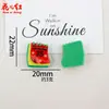Serie Navideña de Dibujos Animados Transfronteriza Hecho a Mano DIY Pegamento de Crema Accesorios de Resina Accesorios para el Cabello Ligas para el Cabello Colgantes Imanes para Refrigerador