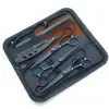 Tesouras de cabeleireiro de aço inoxidável, kit de cores para corte de cabelo, tesouras de dentes finos, tesouras para franja, atacado