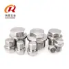 Tapón Externo Hexagonal con Cabeza de Brida de Acero Inoxidable 304 Tapón de Aceite Tapón de Tubería Tornillo Tapón 1/2 pulgada 2 3 4 Rosca M8 Tubería