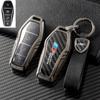 Funda de llave de metal de fibra de carbono real para BYD BYD Dolphin Yuan Qin plus Song plus funda de llave de coche