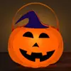 Lâmpada de abóbora de Halloween crianças feita à mão DIY saco de material para fazer portátil luminoso jardim de infância brinquedos decorativos atacado