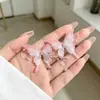 Pendientes de Mariposa con Malla Gradiente de Dopamina Atmósfera Exquisitos Dulces Temperamento Lindos Versátiles Estilo Juvenil para Mujer