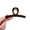 Textura Boa Personalidade Moda Estampa de Leopardo Sensação de Alto Padrão Presilha Ocidental Acessórios de Cabelo Femininos Simples Grande Presilha de Tubarão Grampo de Cabelo