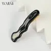 Nuevo Pasador de Pelo de Acetato Wjia para Otoño e Invierno, Pasador Grueso Ondulado para el Cabello, Pinza Lateral Retro de Gama Alta, Pinza para Flequillo Recto