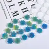 Moldes de Resina de Cristal DIY Amapola Flores Frutas Animales Pequeños Corona Lazo Botones Moldes de Silicona