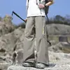 Calça de Trabalho Fina de Seda de Gelo Woodpecker Jeep para Homens, Nova Marca Tendência de Verão Versátil para Esportes, Caminhada, Trabalho