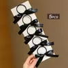 Pinza para el Cabello con Lazo de Cinta Estilo Influencer, Goma para el Cabello, Parte Posterior de la Cabeza, Cuerda para el Cabello, Pinza de Pato, Accesorio para el Cabello para Niñas