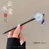 Horquilla antigua de alta gama con borlas para el pelo, nueva horquilla china de madera para mujer, estilo nacional, para caminar, Hanfu