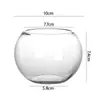 Vaso de vidro para micro-paisagem bola redonda aquário para peixinhos dourados terrário para tartarugas decoração de escritório sala de estar tanque ecológico aquático