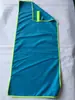 Toalla de playa lisa de terciopelo doble cara, toalla deportiva absorbente de sudor para fitness, tira de microfibra impresa, toalla de gimnasio