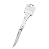 Mini Navaja Plegable Tipo Llave Operada por el Fabricante, Navaja Plegable de Bolsillo, Navaja Llave de Supervivencia para Exteriores, Cuchillo para Fruta